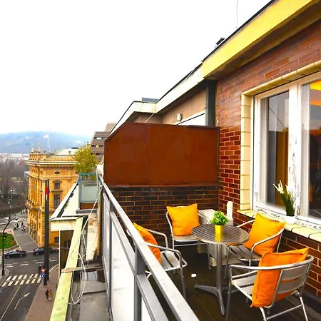 Lägenhet Waterfront River Side Roof - Terrace With View Prag